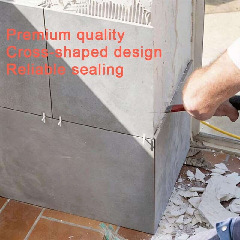 100 Pcs Tile Spacers,Tile Wedges,1/4 Inch (6mm) Plastic Tile Spacers for Wall & Floor, Ceramic Tile and Stone Installation, Tile Leveling Clips for Even Spacing
