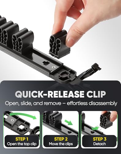 ALOANES Magnetic Screwdriver Organizer 36-Slot Black 3PC for Toolbox - color: Black
