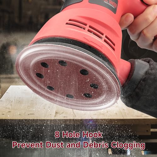 100PCS 5 Inch Sanding Discs 100 Grit Sandpaper for Orbital Sander | Professional Orbital Sander Pads, Hook and Loop Sand Paper Sander discs,Sanding Pads for Metal,Car,Wood - style: Aluminum oxide
