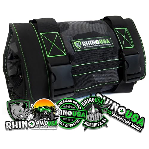Rhino USA Tool Bag Roll - Heavy Duty Canvas Organizer for Tools - color: Camo