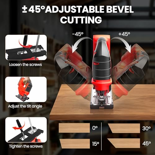 Jig Saw Compatible with Milwaukee 18V Battery