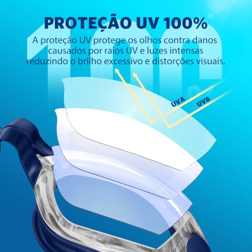 Aegend Swim Goggles, Swimming Goggles No Leaking Full Protect Adult Youth - color: Black Blue