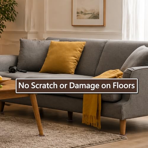 Jayen Non Slip Furniture Caster Cups Coasters Pads for Hardwood Floors, 5x5 - size: 4 Pcs Brown