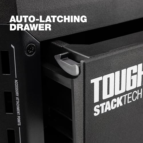 ToughBuilt StackTech 1 Drawer Tool Box, Stackable Organizer, 50 lb Capacity - size: 1 Drawer