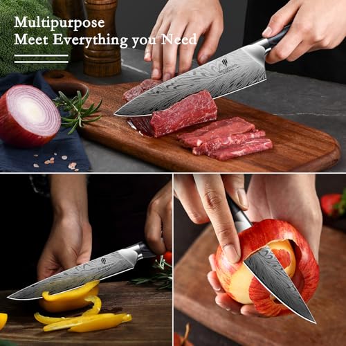 3PCS Kitchen Knife Set,Chef Knife Sets in Powder Steel - size: 3PCS Knife Set