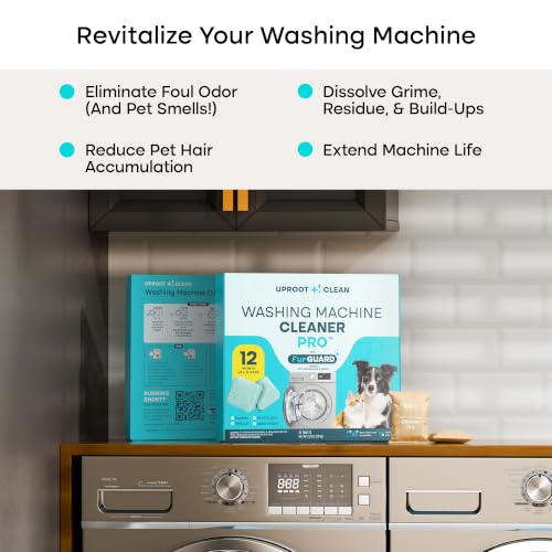 Uproot Clean Washing Machine Cleaning Tablets for Pet Owners, 24 Pack - style: Pro