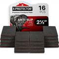 Non Slip Furniture Pads X-PROTECTOR – 16 PCS Furniture Grippers 2 1/2" - size: 16 Square 2.5"