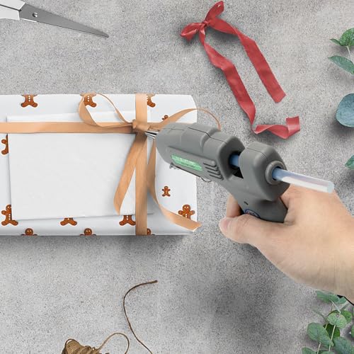 SHJADE Hot Glue Gun with 30 Glue Sticks, 20W Mini Hot Melt Gun Kit(Grey) - color: Grey-new Packaging