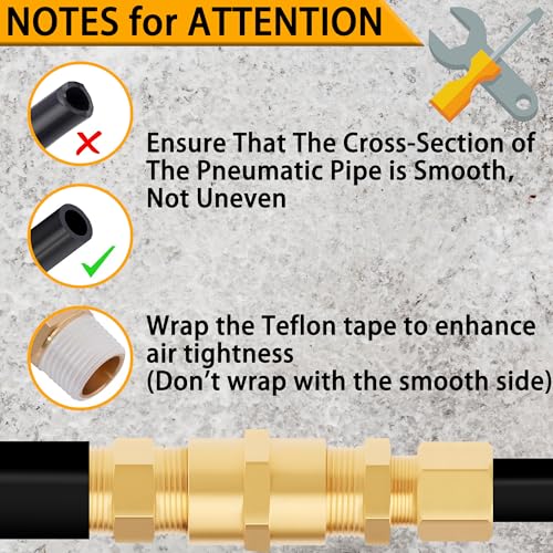 89-Piece Professional NPT Fitting Kit with Teflon Tape