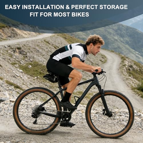 Bike Repair Kit Bike Tool Kit Saddle Bag Tool Set 15 in 1 - color: Black