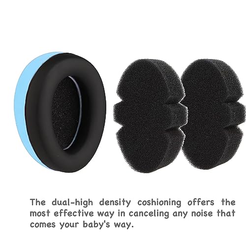 PandaEar Baby Ear Protection, Noise Cancelling Headphones EarMuffs for Babies & Toddlers 0-3 Years - color: Blue