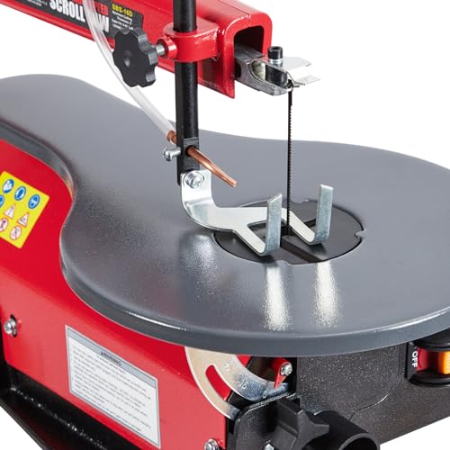 16-Inch Scroll Saw with Tilting Table – Adjustable Speed for Wood, Acrylic, and Crafts - style: scroll saw without led