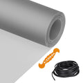 Window Screen Replacement Kit Durable 36" x 90" Polyester Mesh with Tool - color: Gray, size: 36" x 90"