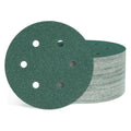 50Pcs Sanding Disc 6Inch 120Grit 6 Hole Sandpapers Green - color: Green, size: 6 Inch(120 Grit)
