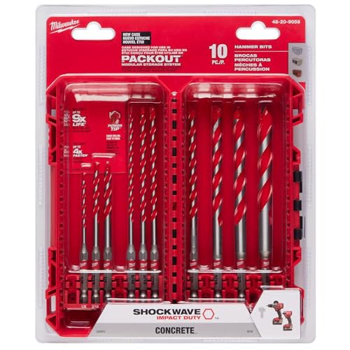 Milwaukee Electric - 10PC. Shockwave Impact Duty Carbide Hammer Drill B