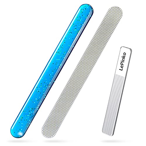 Diamond Nail File with Crystal Nail Shiner Set - color: Blue Point