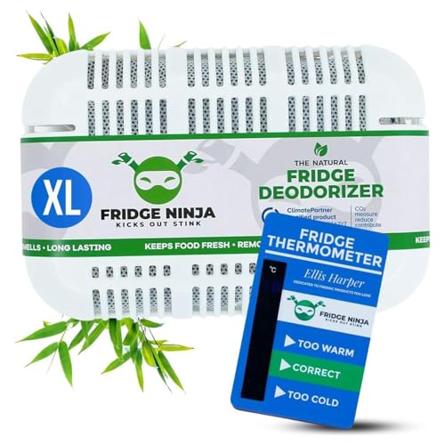 Fridge Ninja XL Pack Refrigerator Deodorizer, Fridge Odor Eliminator - size: 1 Count (Pack of 1)