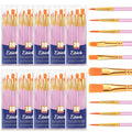 ESRICH 100PCS Paint Brushes, Paint Brush for Acrylic Painting - color: Pink, size: 100