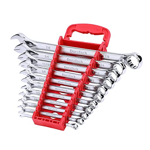 DURATECH Combination Wrench Set, SAE, 11-Piece, 1/4'' to 7/8'' - size: Set (1/4'' to 7/8'')