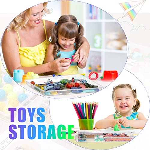 Maitys 15 Pack Plastic Art Trays 12 x 16 Inch Sensory Trays, Clear - color: Clear