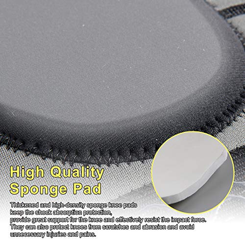 HUEGLO Dance Volleyball Knee Pads for Women Plus Size Soft Cushion,XXL - color: Black, size: XX-Large