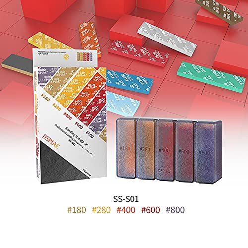 Model Sanding Sponge Combo #180-#800 Polishing Model Making Tool - color: #180-#800 (#180, #280, #400, #600, #800)