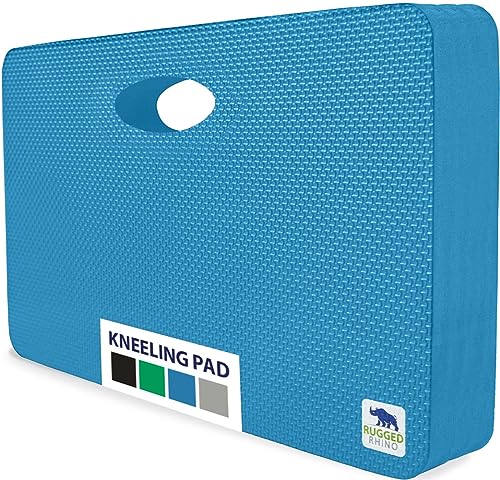 RUGGED RHINO Extra Thick Foam Kneeling Pad for Gardening, Bright Blue - color: Bright Blue