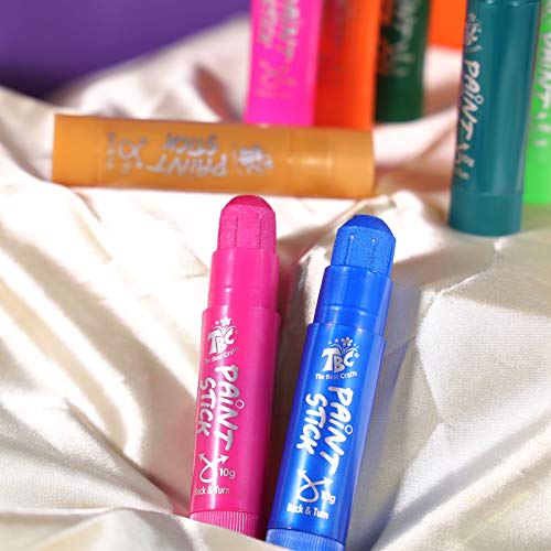 TBC The Best Crafts Paint Sticks for Kids Ages 2-8, 12 Classic Colors - color: 12