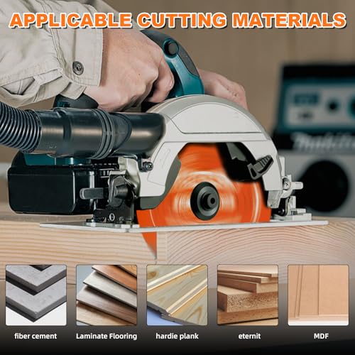 2Pack 7-1/4 Inch 4T PCD Tipped Hardie Blade Fiber Cement Circular Saw Blade - size: 7-1/4" 4T (2 Pack)