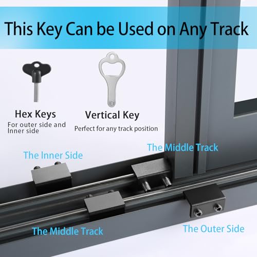 ZRFCXE Window Locks, Fits Horizontal & Vertical Sliding Windows (8 Pack) - color: Black, size: 8 Pack