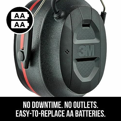 3M Pro-Protect + Gel Cushions Electronic Hearing Protector with Bluetooth Wireless Technology, NRR 26 dB