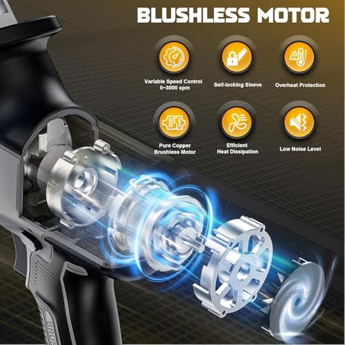 Cerycose Cordless Reciprocating Saw Compatible with DeWalt 20V Battery, Brushless motor, Variable Speed 0-3000 Spm, Tool Free Blade Change, 4 Saw Blades for Wood/Metal/PVC Cuts (Tool Only) - style: One-handed for dewalt battery