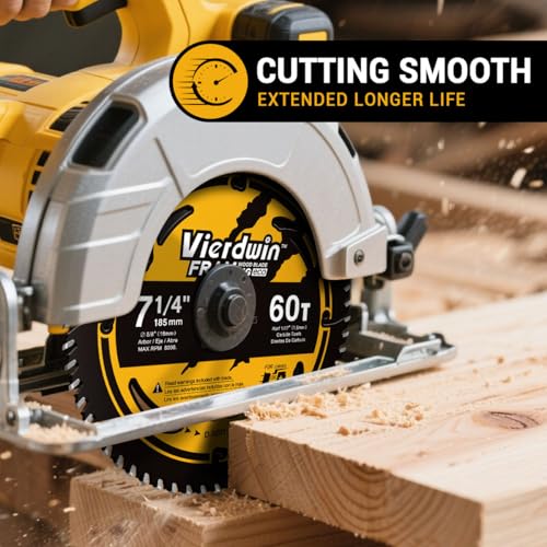 3-Pack 7-1/4-Inch 24T/40T/60T Carbide Circular Saw Blades for Wood - size: 7-1/4'' (24T+40T+60T)