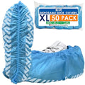 Innovative Haus Blue Disposable Shoe Covers, Non Slip Booties, 50 Pack, XL - size: Extra Large (50 Packs)