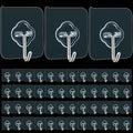 DKHDBD Adhesive Wall Hooks 50 Pack Heavy Duty Stainless Waterproof