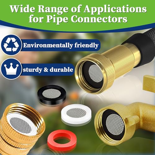 ZDBB 258 Pcs 2-in-1 Spigot Washer & Hose Gasket Kit for Assorted Outdoor Faucet Garden Hose Valve Stem Worn Out Plumber Outside Faucet Bib Shower Gasket Repair Set - size: 258 PCS