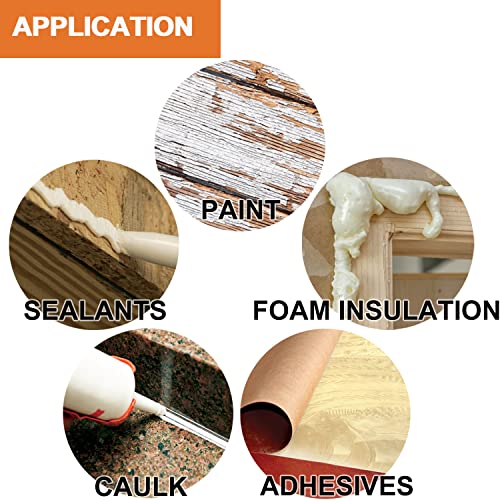 6 Oscillating Tool Scraper Blades Flexible Rigid Scraper Blade, for Removal of Caulk,Vinyl Flooring,Paint,Carpet,Tile Adhesives - size: 6-Rigid & Flexible & Taper