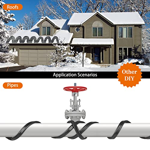 30FT Pipe Heat Tape, -40°F Freeze Protection,Heat Tape for Water Pipes - style: 30FT