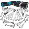 DURATECH 52-Piece Combination Wrench Set, Regular & Stubby, SAE & Metric - size: Metric&SAE(52 PCS)