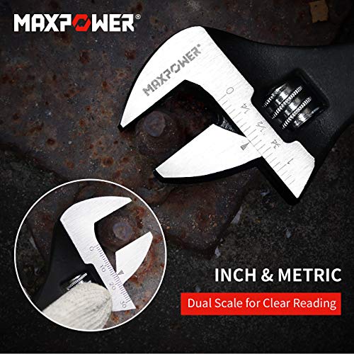 MAXPOWER 10" 12" 16" Spud Wrench Set, Tapered Handle for Hole Alignment - size: 10 in. + 12 in. + 16 in. / 3Pcs