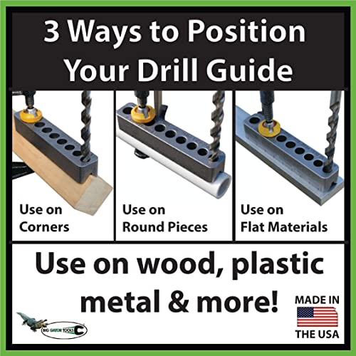 The Original V-DrillGuide®! Big Gator Tools MDG1000NP Metric Drill Guide (3-9.5mm)