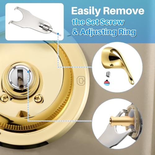 Shower Trim Kit Compatible with Delta RP54870, Lever, Polished Brass - color: Polished Brass