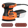 DOVAMAN Orbital Sander, Up to 13000 rpm, 3A Random Orbit Sander, - color: B-orange
