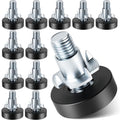 MROCO Furniture Leveling Feet 1/4"-20 UNC with T-Nuts, 12 Pack - size: 1/4"-20 / 12 Pack