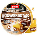 SWRT Double Sided Woodworking Tape, 1 in x 108 ft Each, 3 Rolls Strong Hold