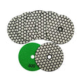 SHDIATOOL 4Inch Dry Diamond Polishing Pads 7PCS 800 Grit for Granite Marble - style: Grit 800