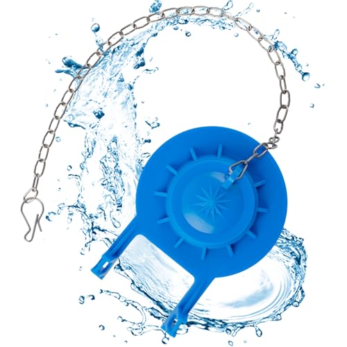 Universal 2-Inch Toilet Flapper, Adjustable Metal Chain, Chlorine-Resistant - style: Universal 2"