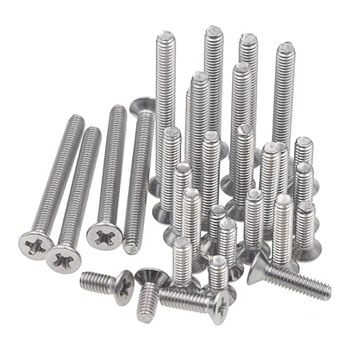 160PCS Metric M2.5 304 Stainless Steel Phillips Flat Head Screw Kit - size: M2.5