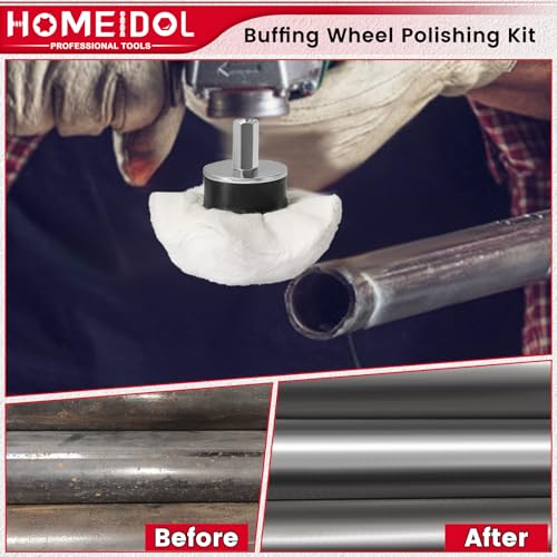 13Pcs Buffing Wheel for Drill, Polishing Wheel Kit with Polishing Compound - style: Style 1