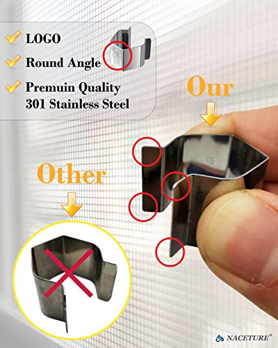 NACETURE Screen Retainer Clips for Window & Door Screens, 10 Pack - color: 10 Pack